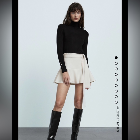 Zara bow trim skirt - Picture 1 of 8